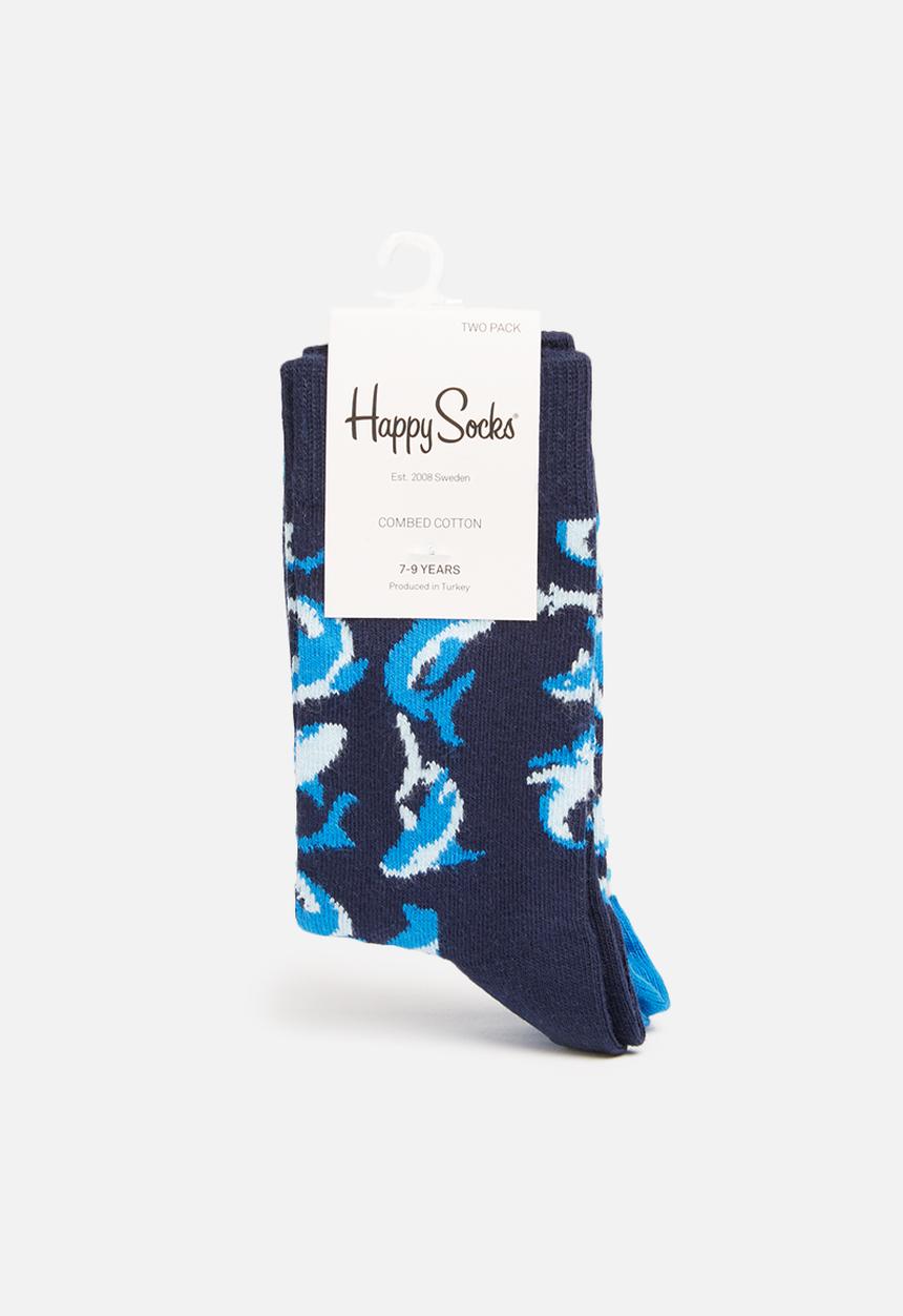Happy Socks - Kids 2pk shark socks