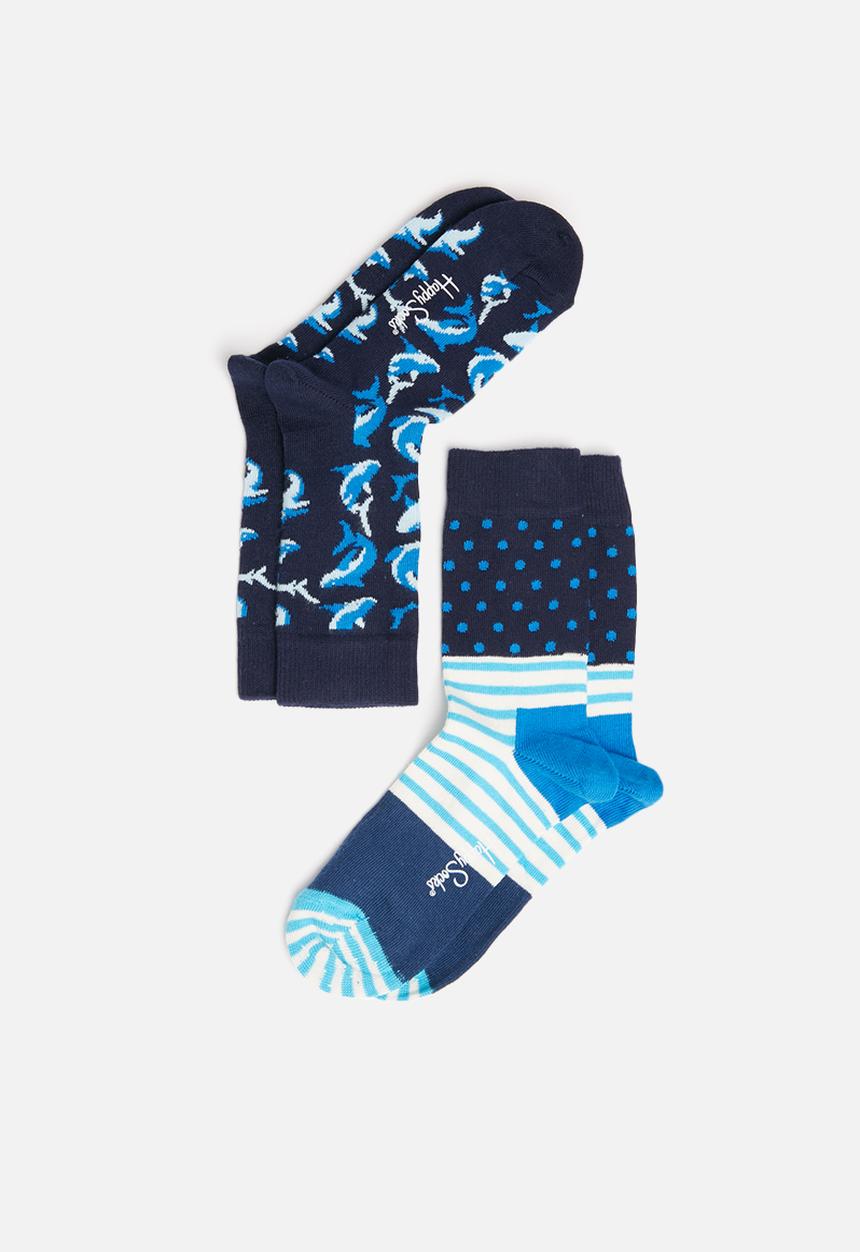 Happy Socks - Kids 2pk shark socks