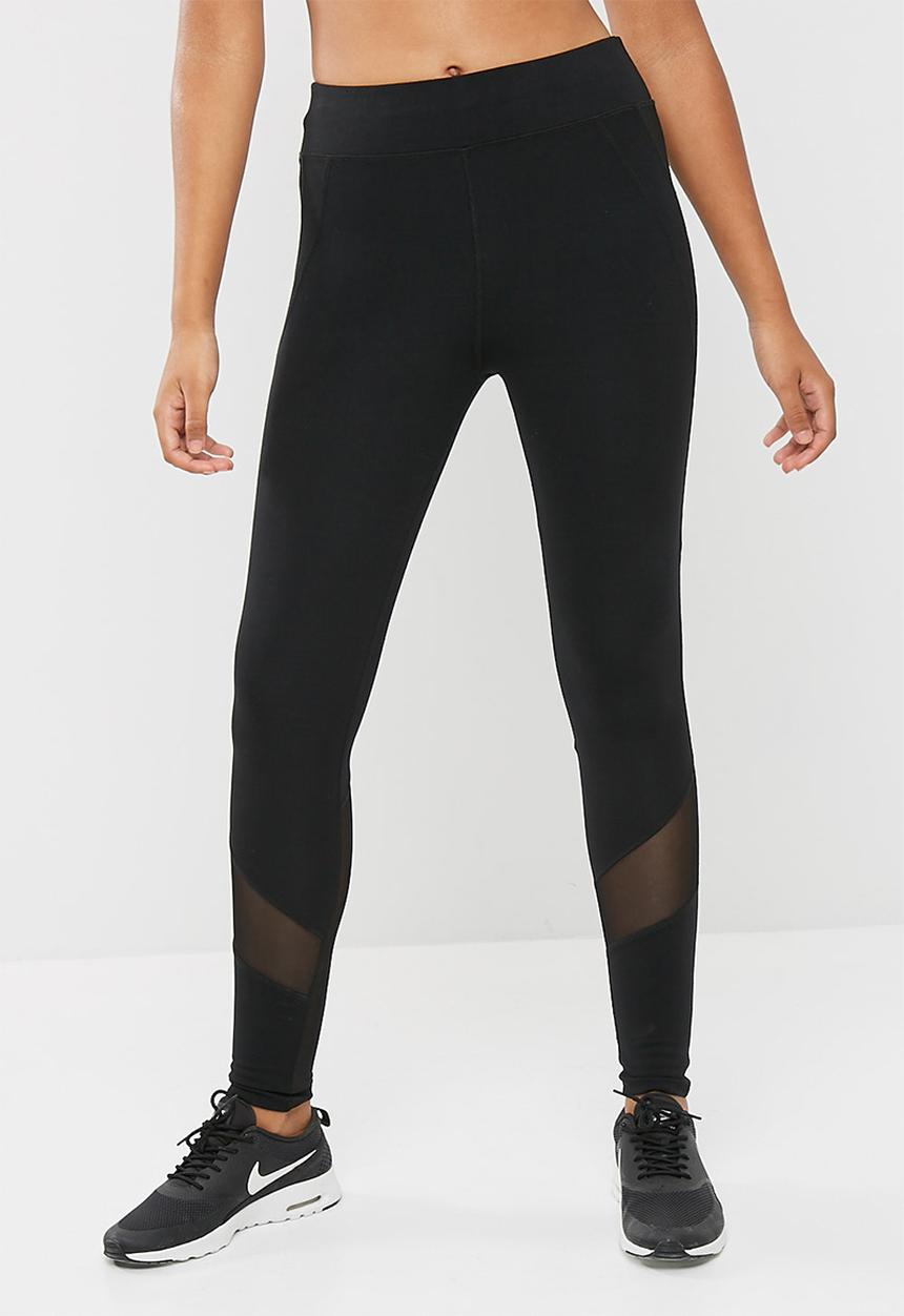 dailyfriday - Long length legging with mesh inset