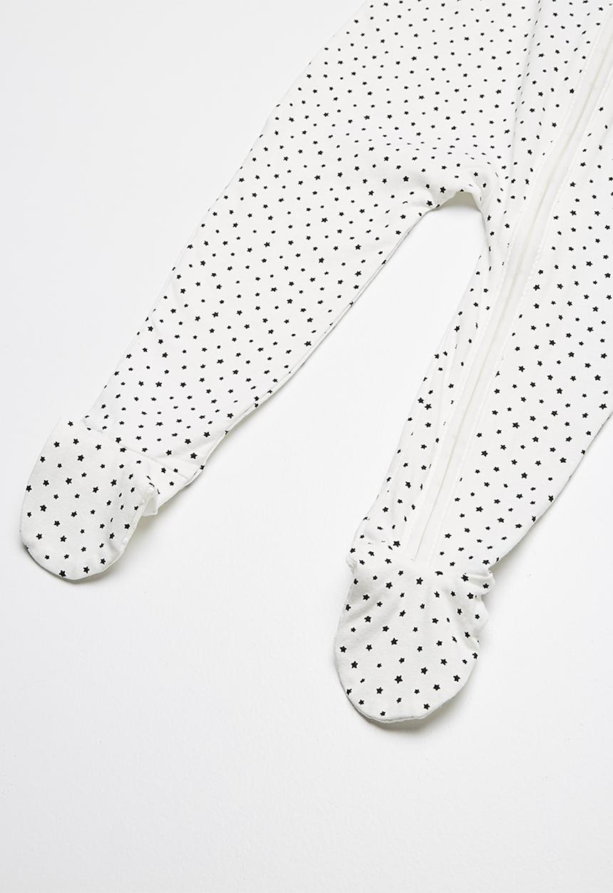 Cotton On - Baby mini zip footed romper