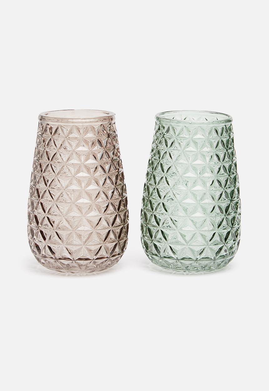 Present Time - Diamond cut vase