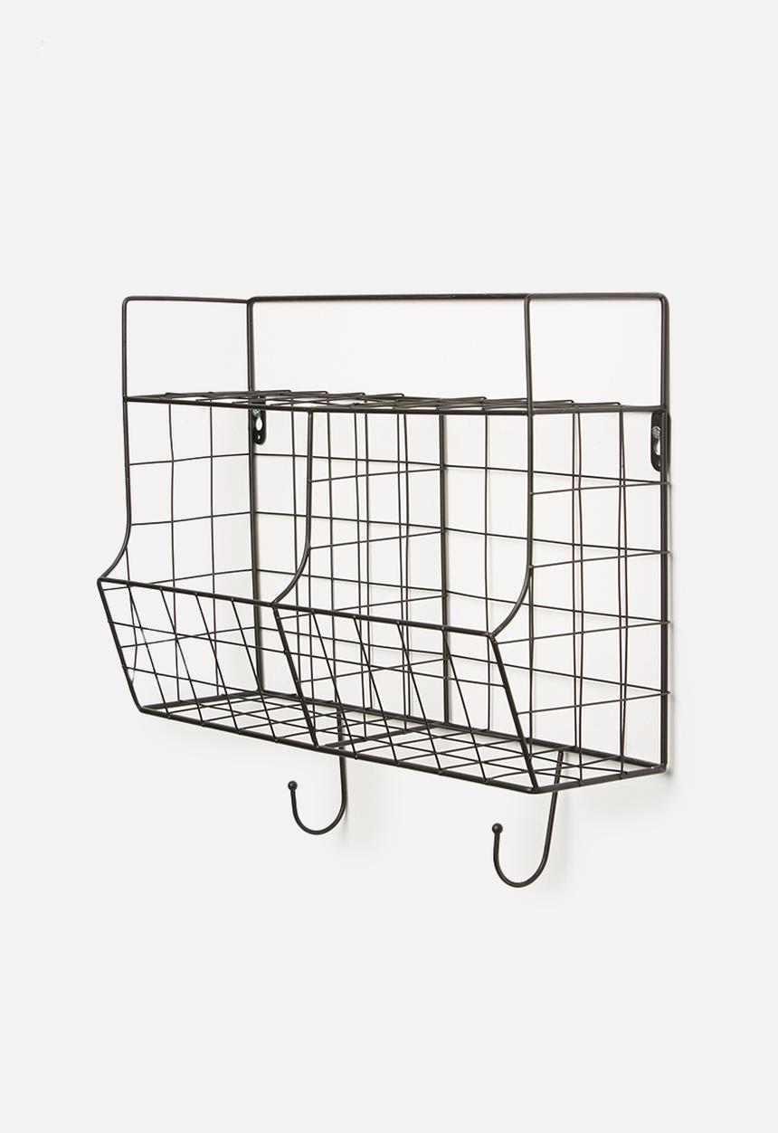 Present Time - Kitchen wall rack - black
