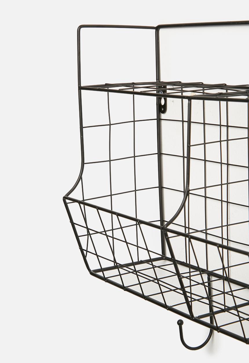 Present Time - Kitchen wall rack - black