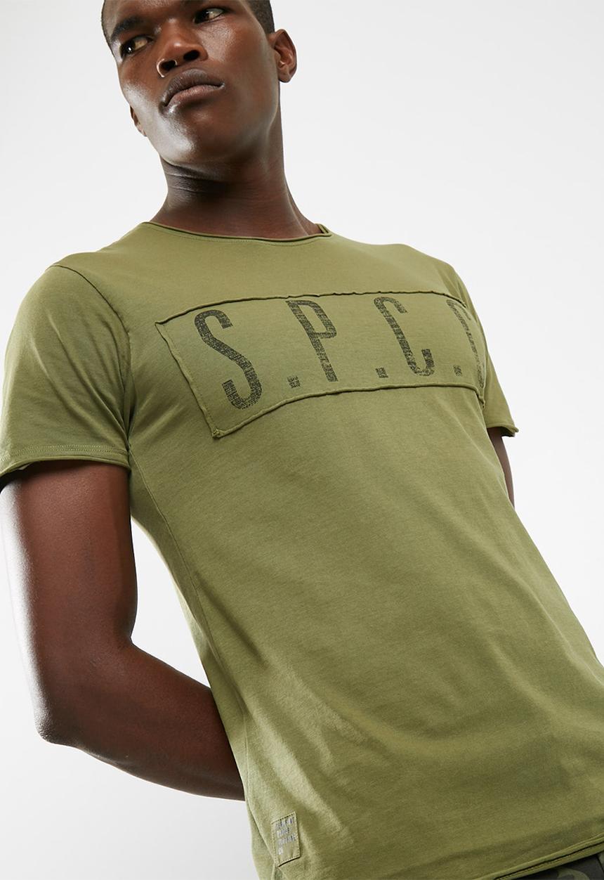 S.P.C.C - SPCC panel raw edge tee