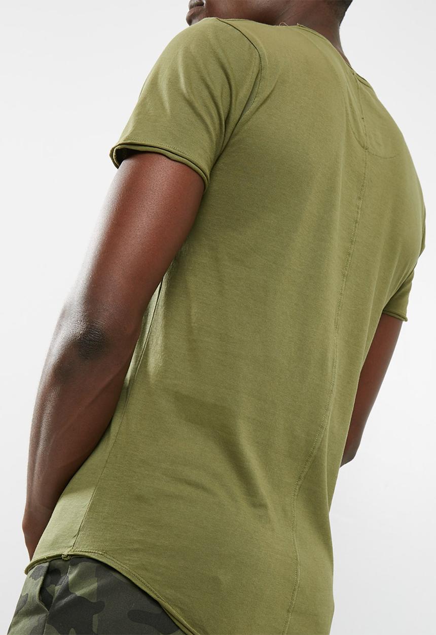 S.P.C.C - SPCC panel raw edge tee