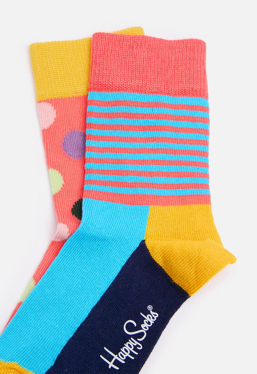 Happy Socks - Kids 2pk big dot socks