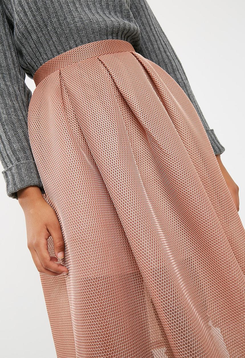 dailyfriday - Bonded airtech pleated midi skirt