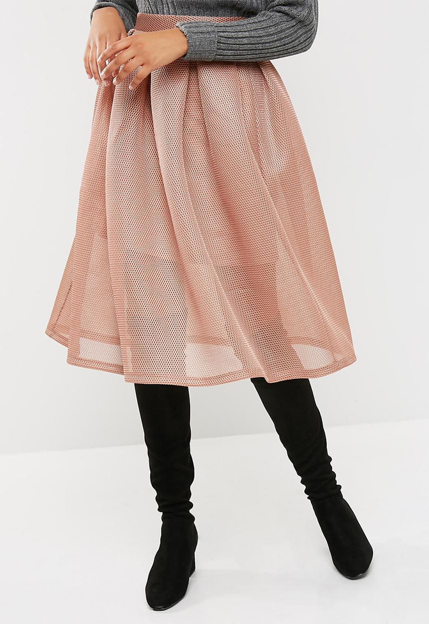 dailyfriday - Bonded airtech pleated midi skirt