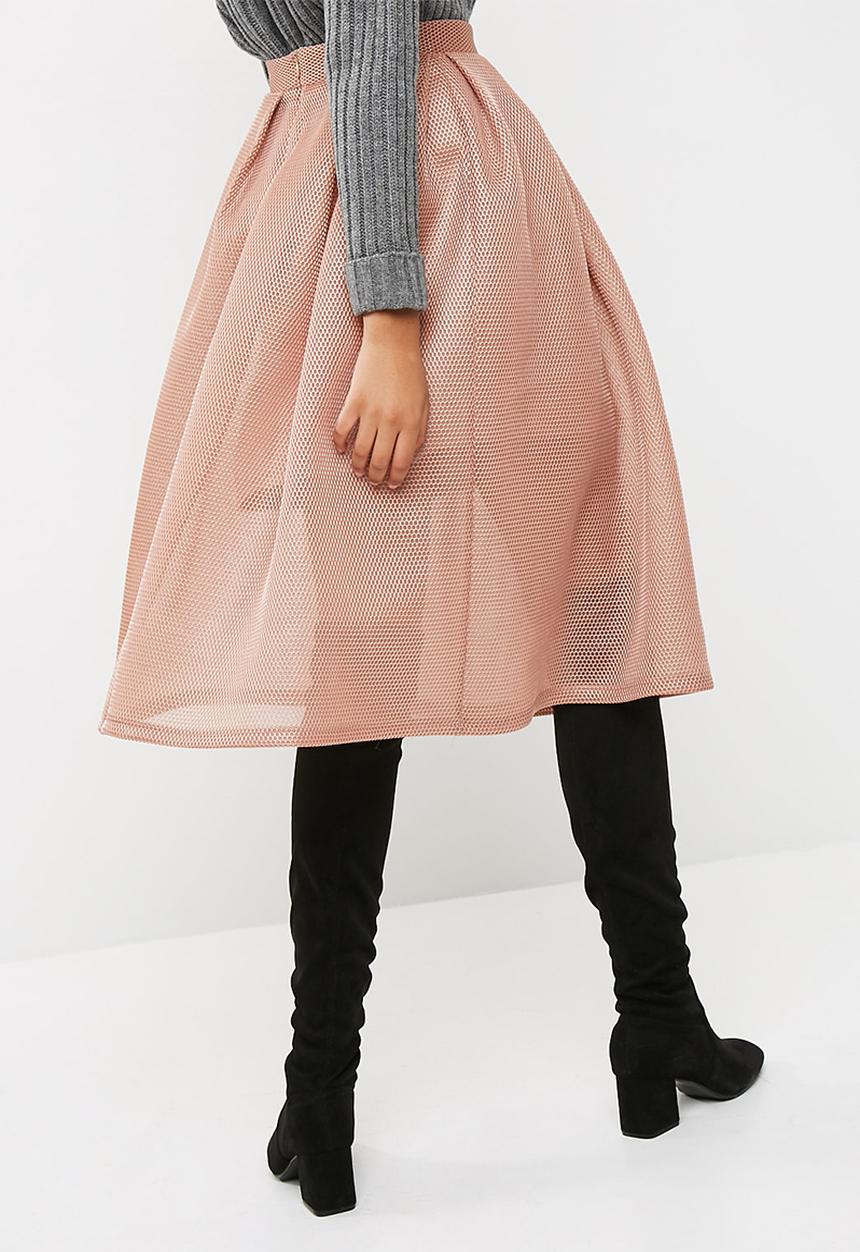 dailyfriday - Bonded airtech pleated midi skirt