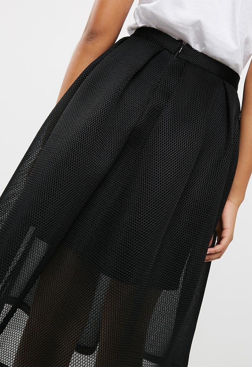 dailyfriday - Bonded airtech pleated midi skirt