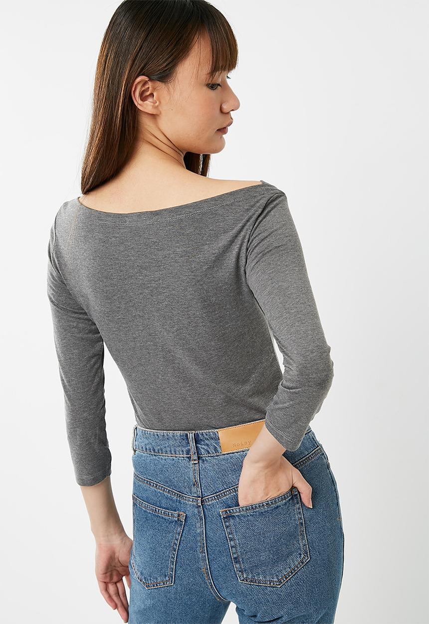 Cotton On - Everyday 3/4 sleeve boat neck top