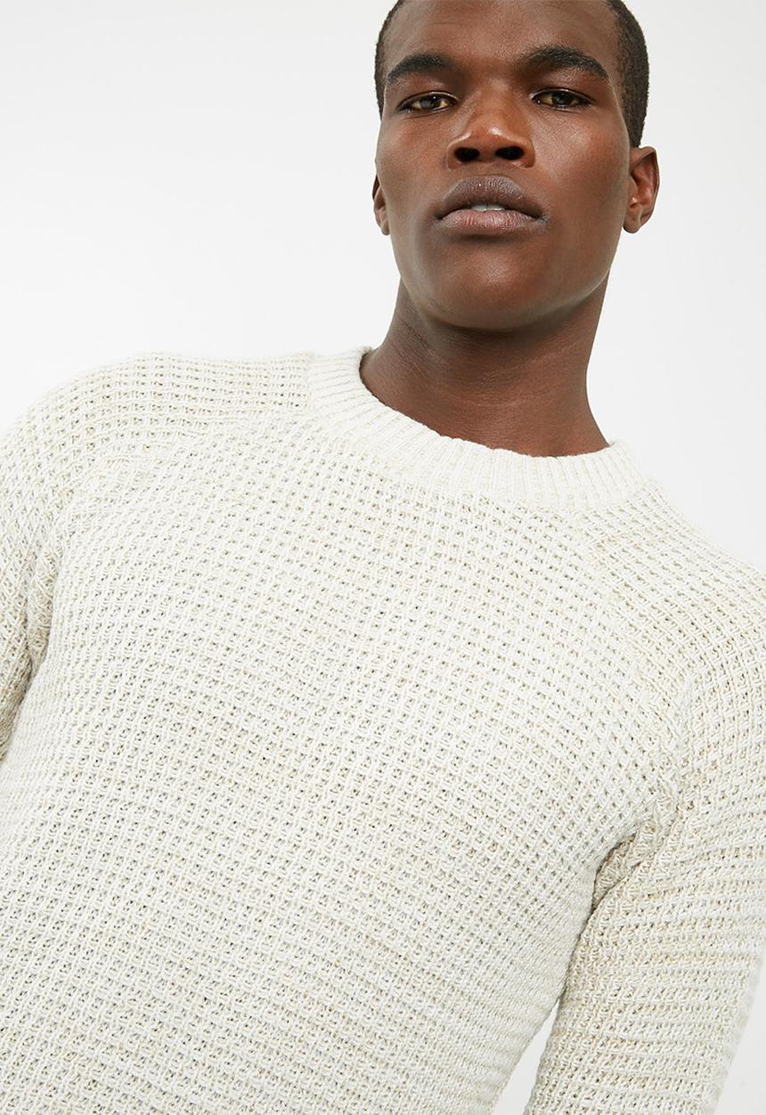 basicthread - Raglan textured knit