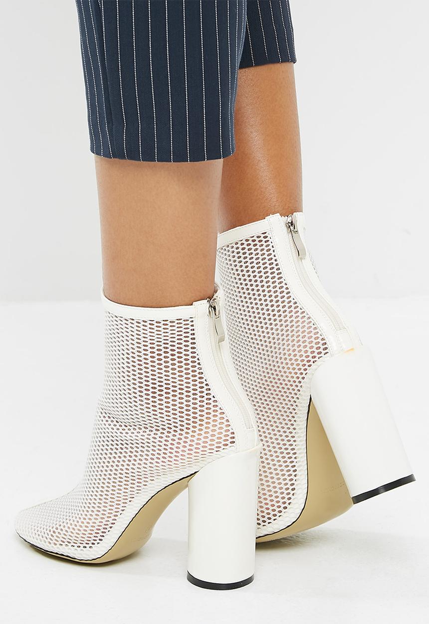 Public Desire - Under patent heel mesh ankle boot