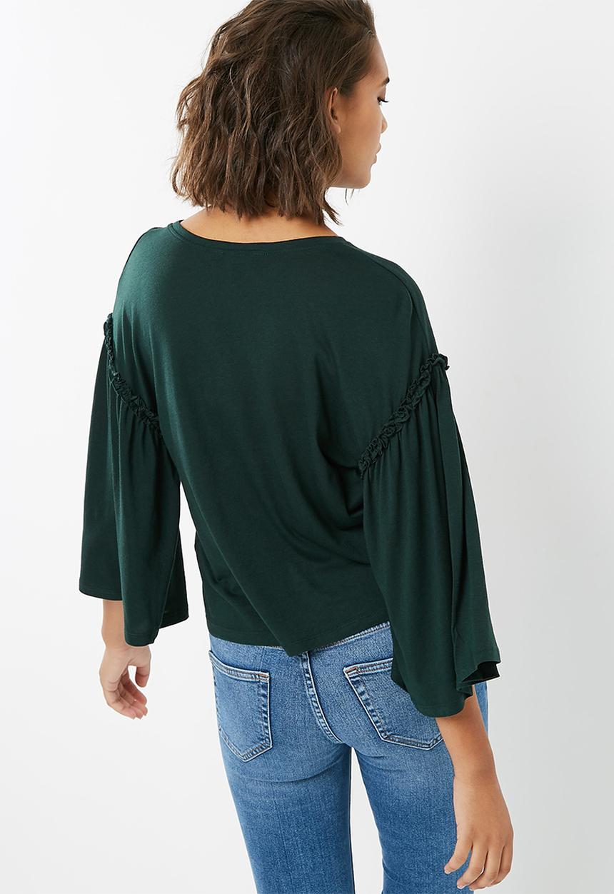 New Look - Flare sleeve frill top