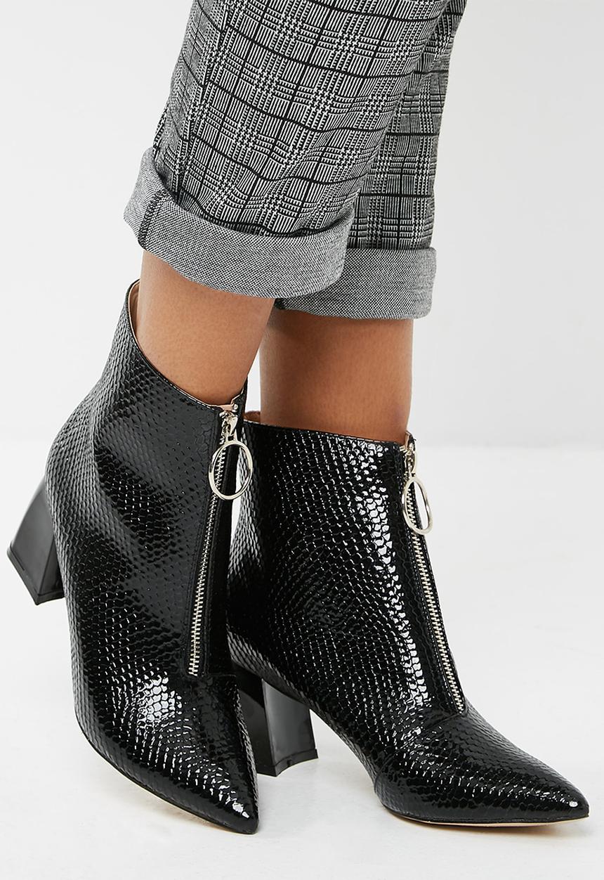 Public Desire - Instinct patent zip boot
