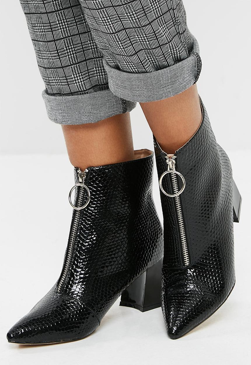 Public Desire - Instinct patent zip boot
