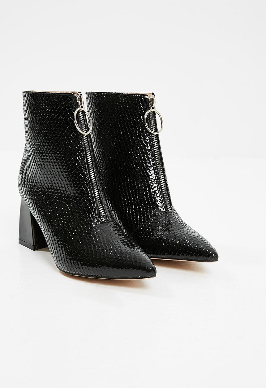Public Desire - Instinct patent zip boot