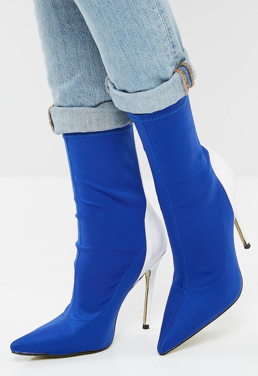 Public Desire - Staple patent stiletto heel boot