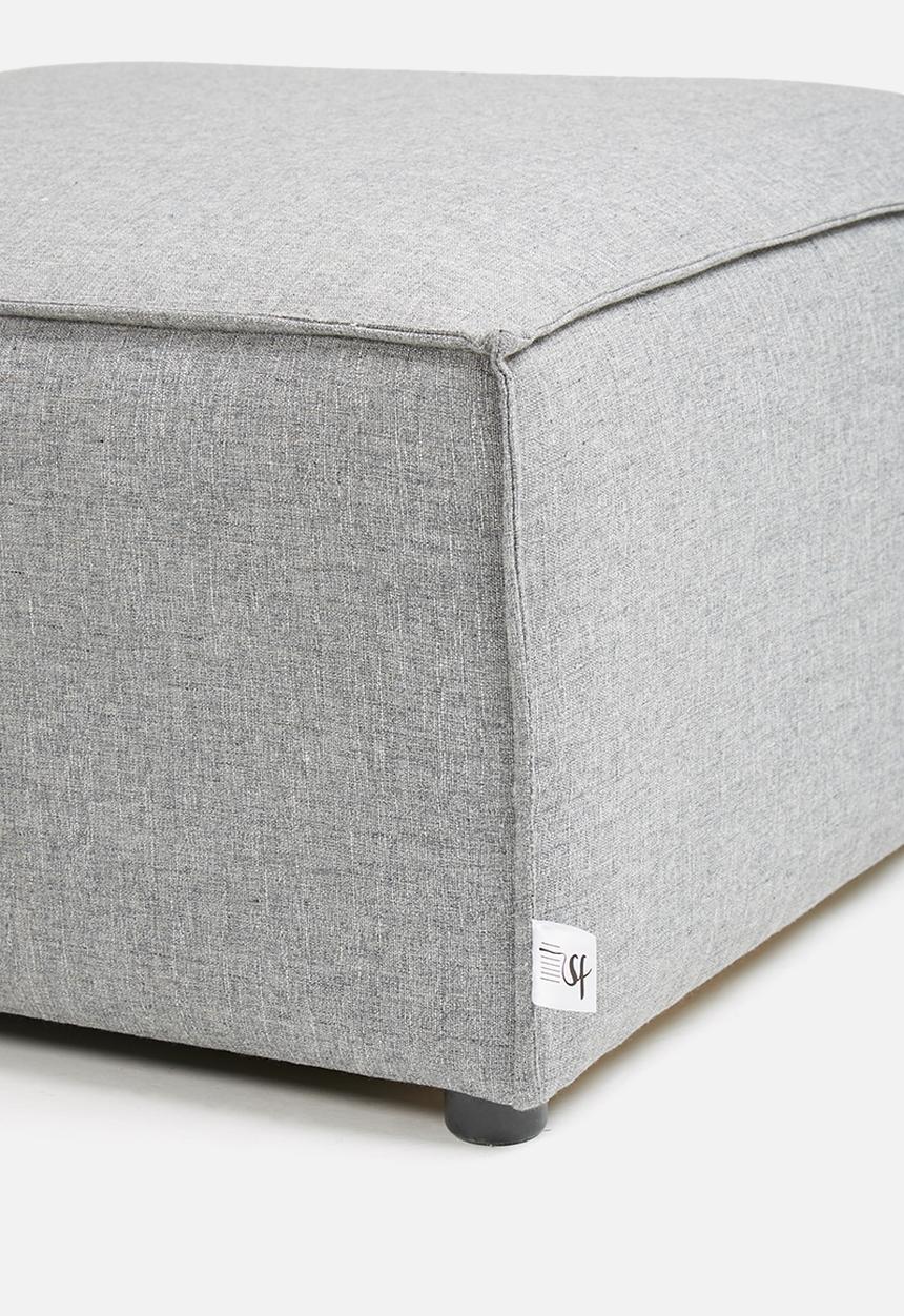 Sixth Floor - Modular ottoman - grey