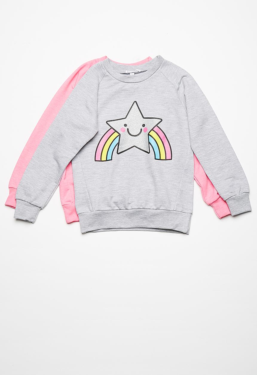 dailyfriday - Kids girls 2pk sweat top