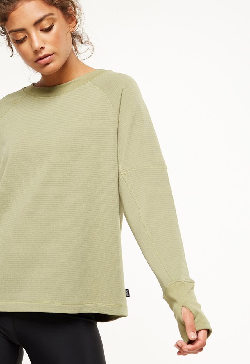 Cotton On - Waffle crew neck long sleeve top