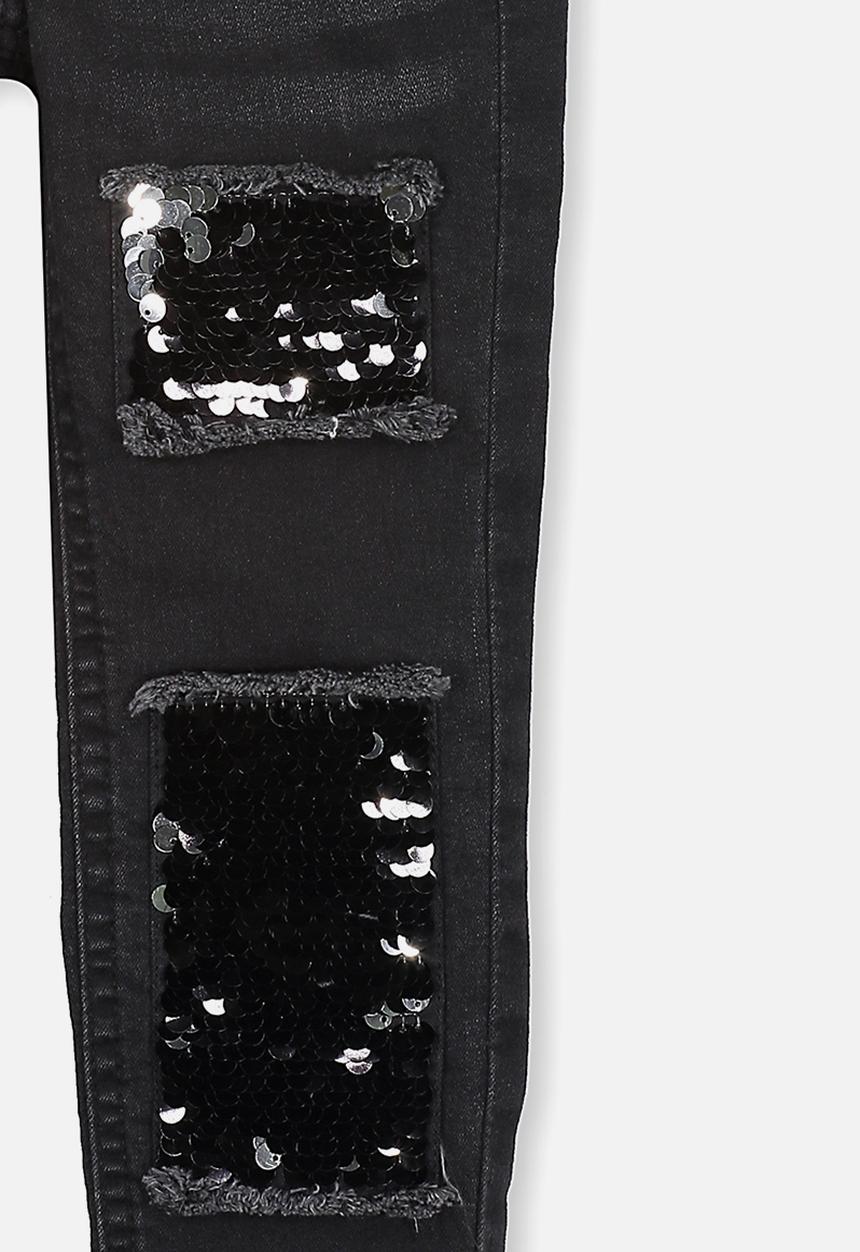 Cotton On - Kids mia sequin patch jeans