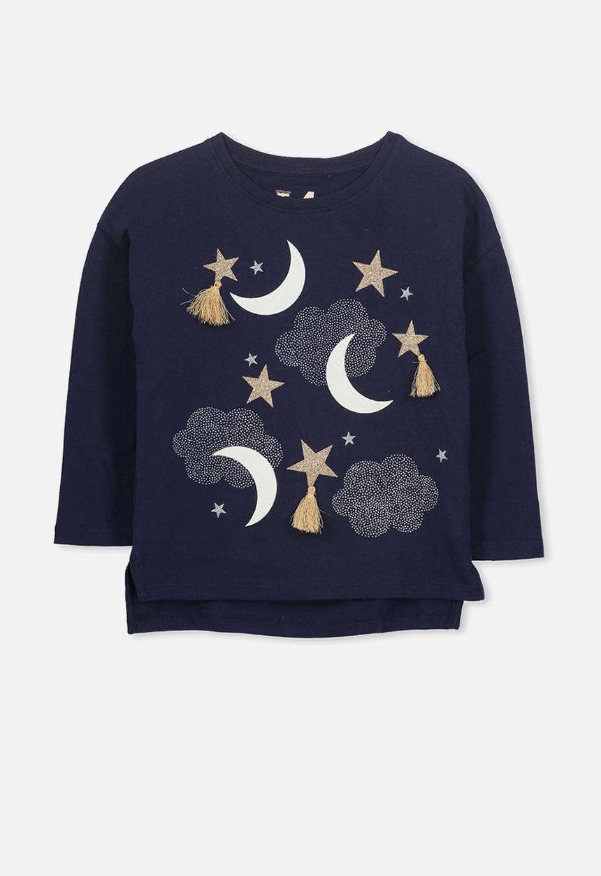 Cotton On - Kids Anna long sleeve drop shoulder split hem