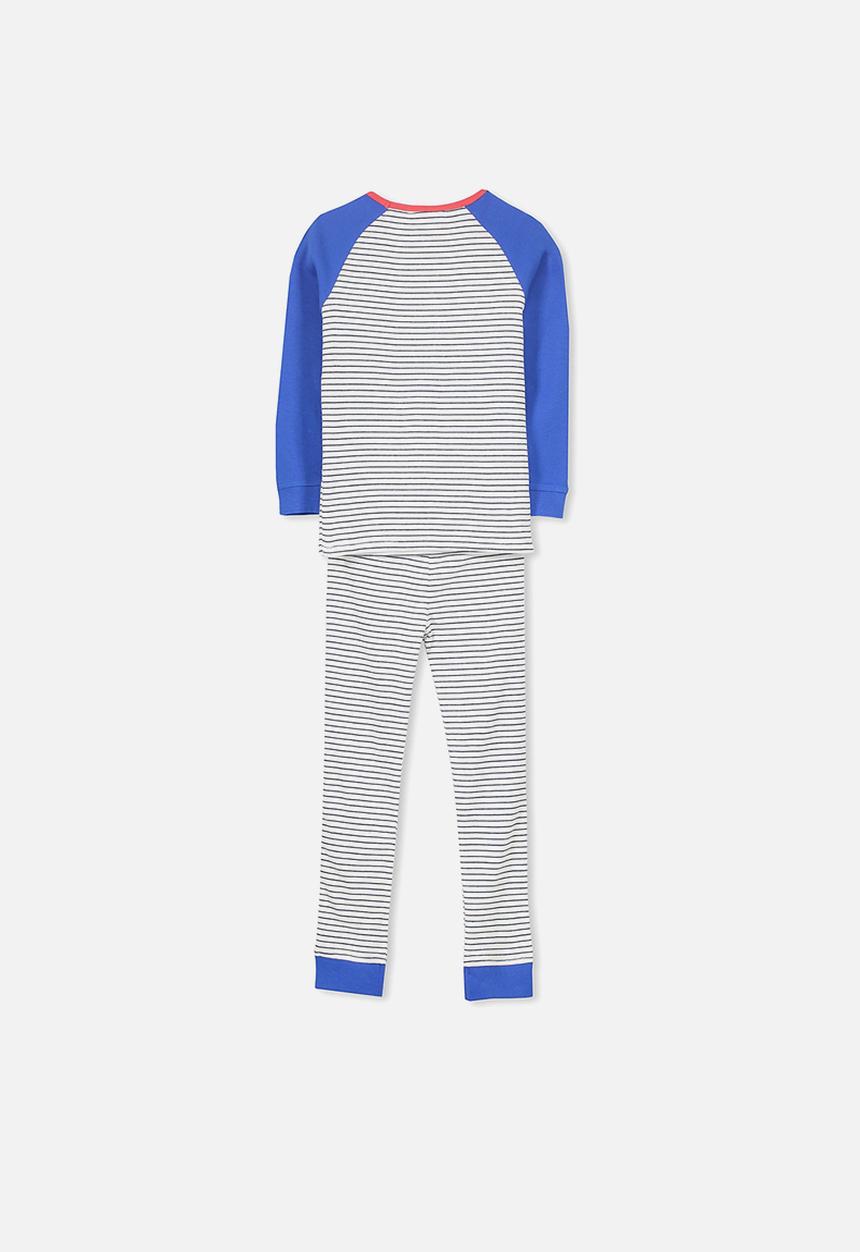 Cotton On - Kids boys long sleeve waffle pj set