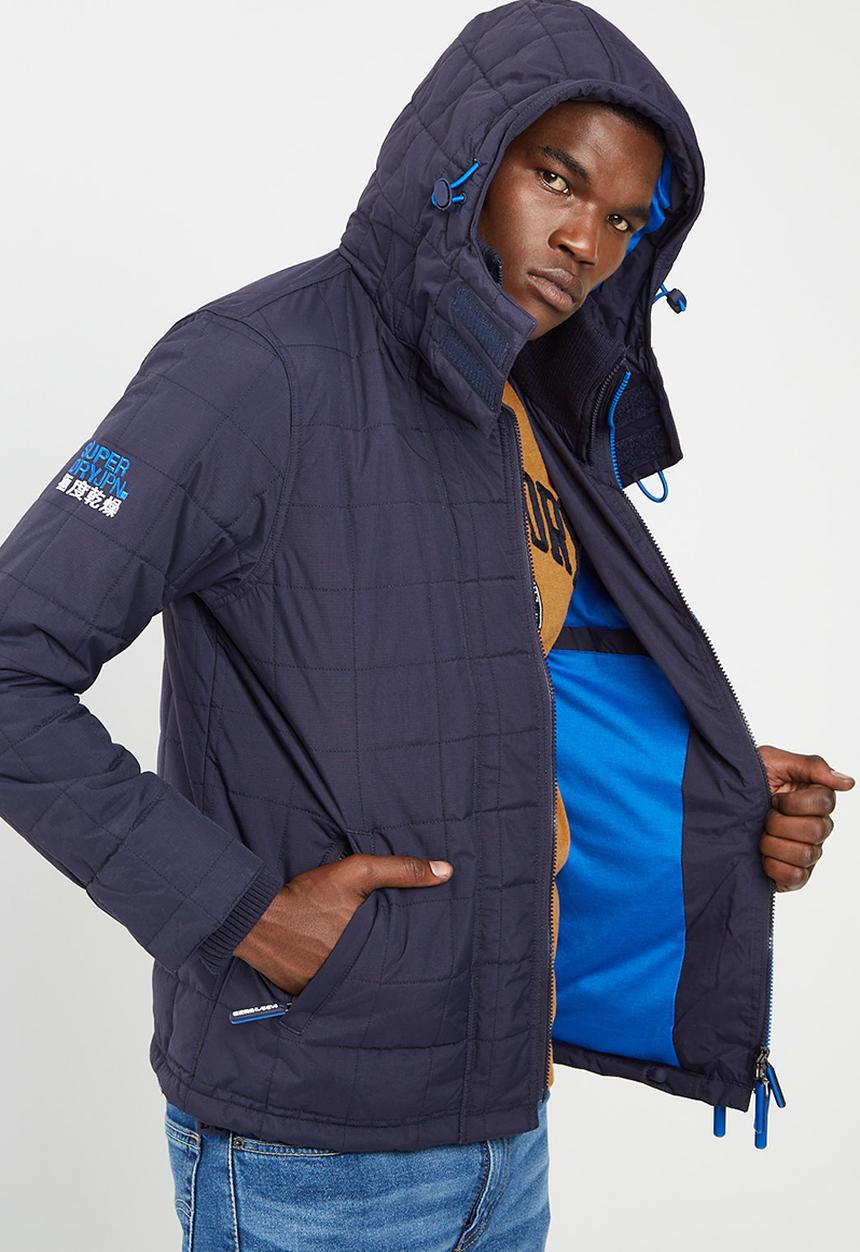 Superdry. - Hood quilt athletic windcheater