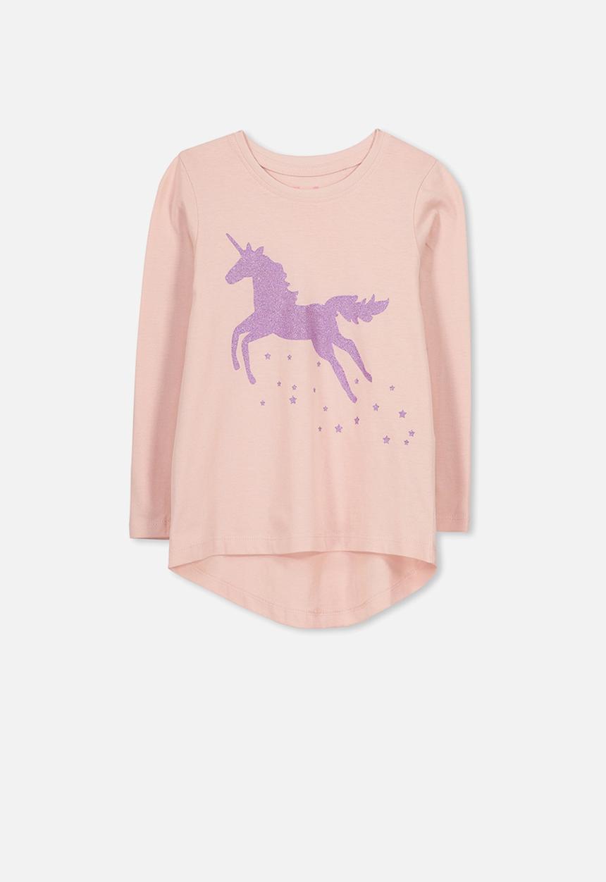 Cotton On - Kids Penelope long sleeve curved hem