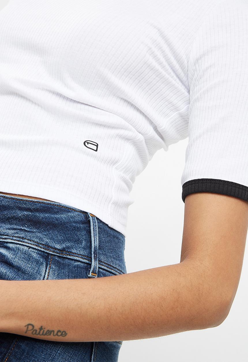 G-STAR - Silber ringer cropped tee