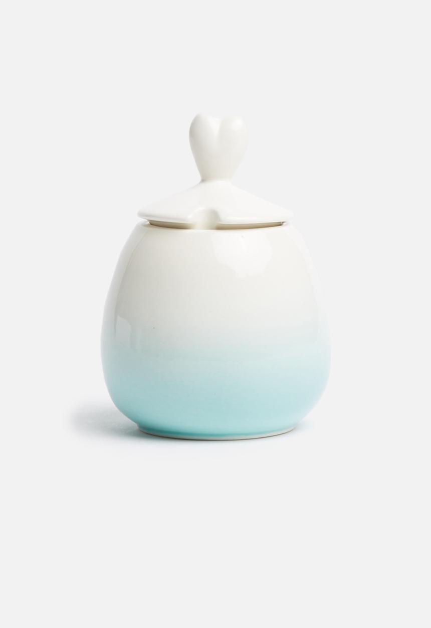 Urchin Art - Pastel pop milk jug & sugar bowl set