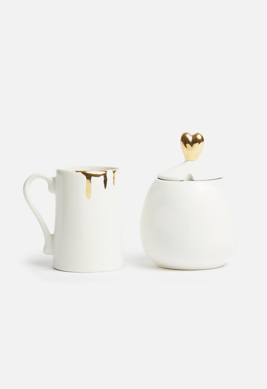 Urchin Art - Glow milk jug & sugar bowl set