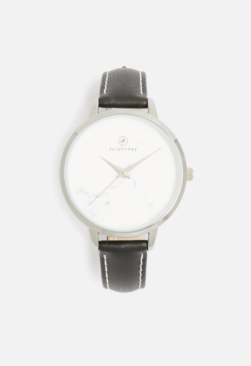 dailyfriday - Lindsay marbled face leather watch