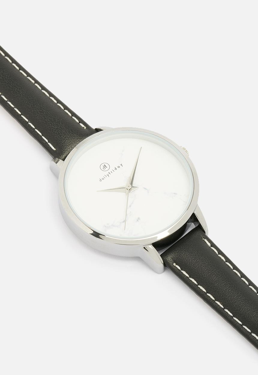 dailyfriday - Lindsay marbled face leather watch