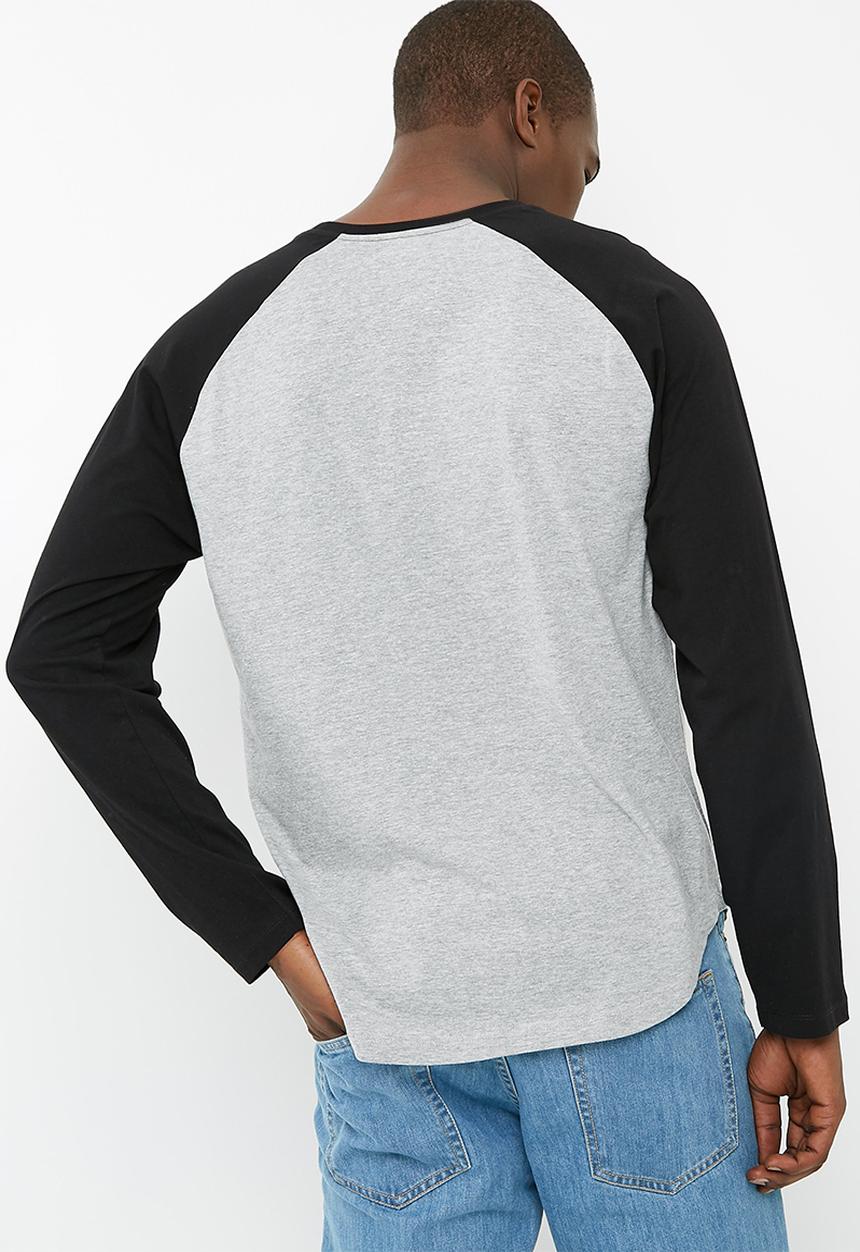 basicthread - Raglan curved hem slim tee 3 pack