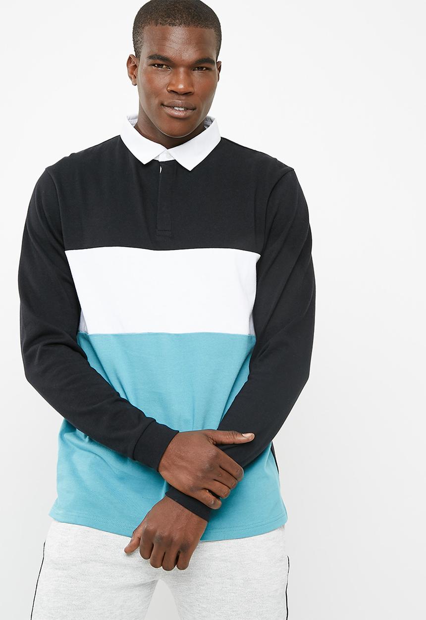 basicthread - Colour blocked rugby jersey