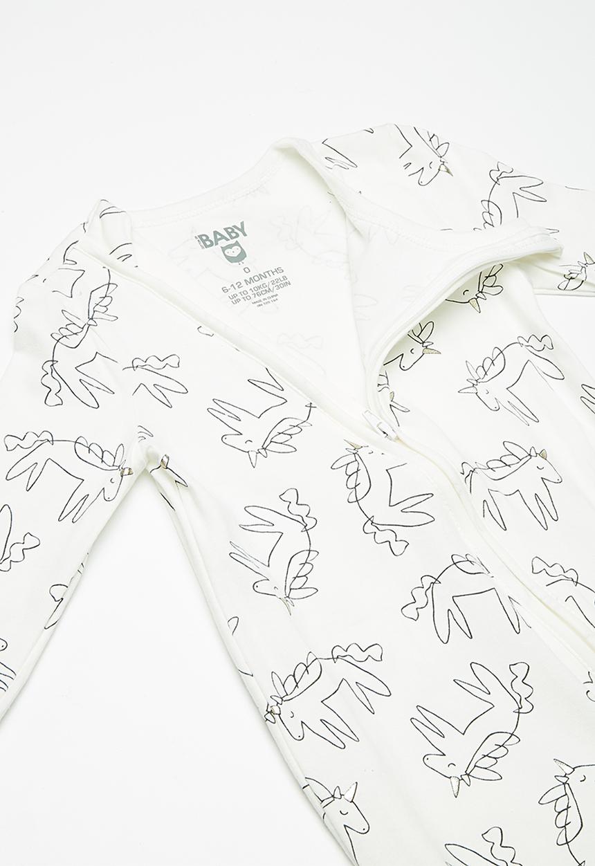 Cotton On - Baby mini zip through romper