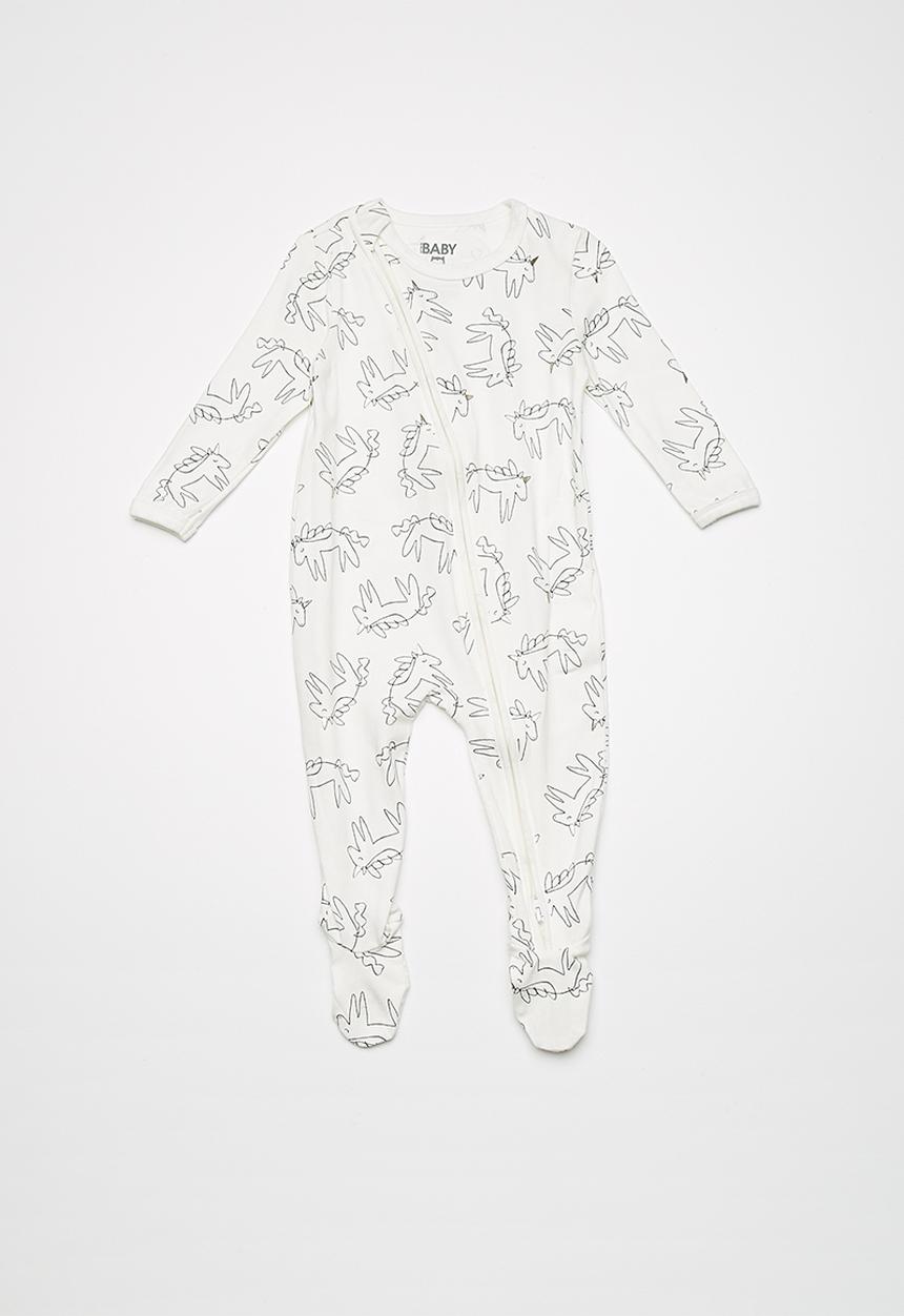 Cotton On - Baby mini zip through romper