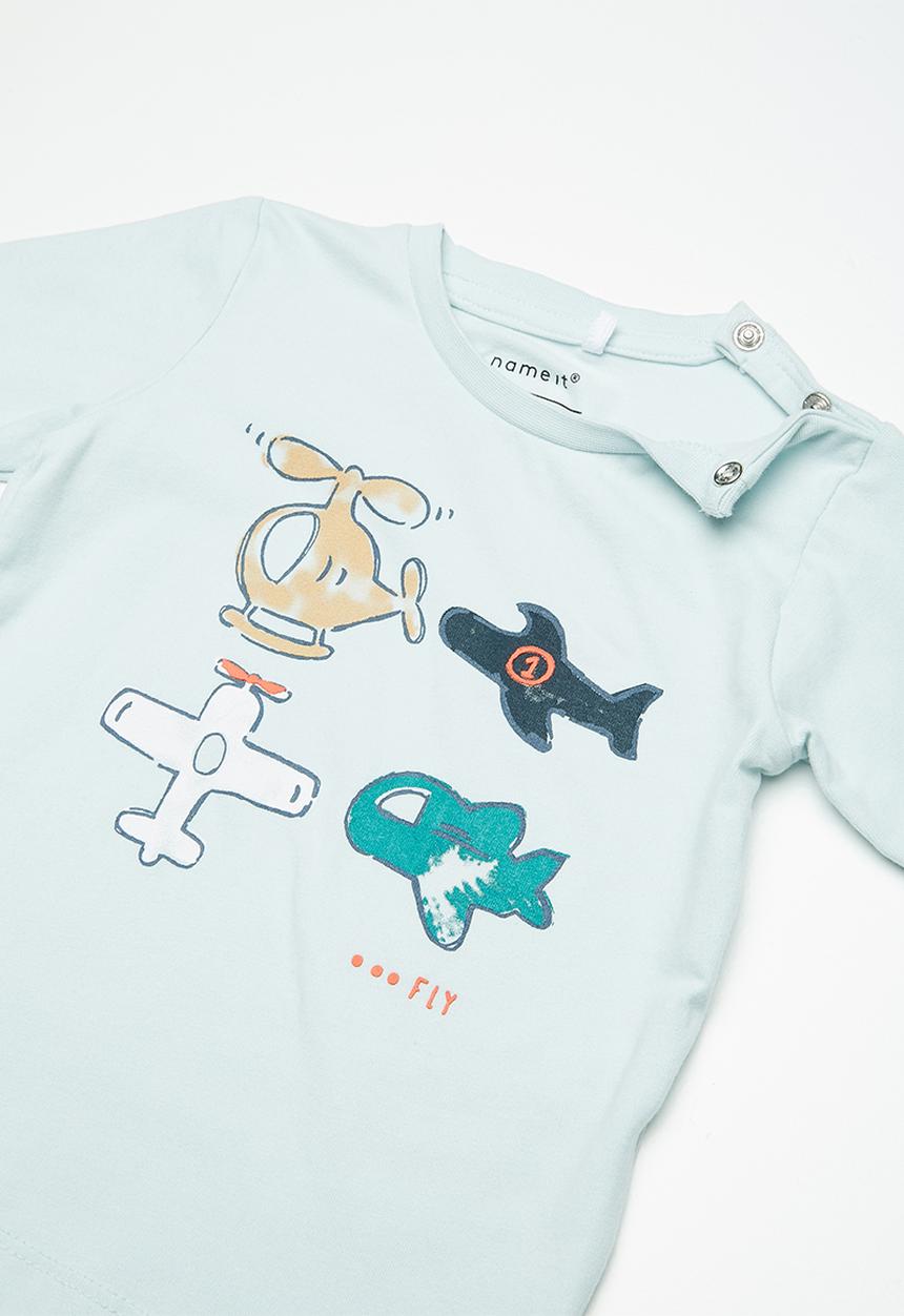 Name It - Irlo long sleeve top - baby blue