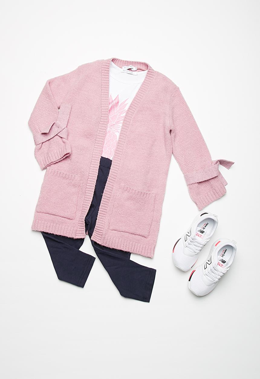 dailyfriday - Kids tie cuff fluffy knit