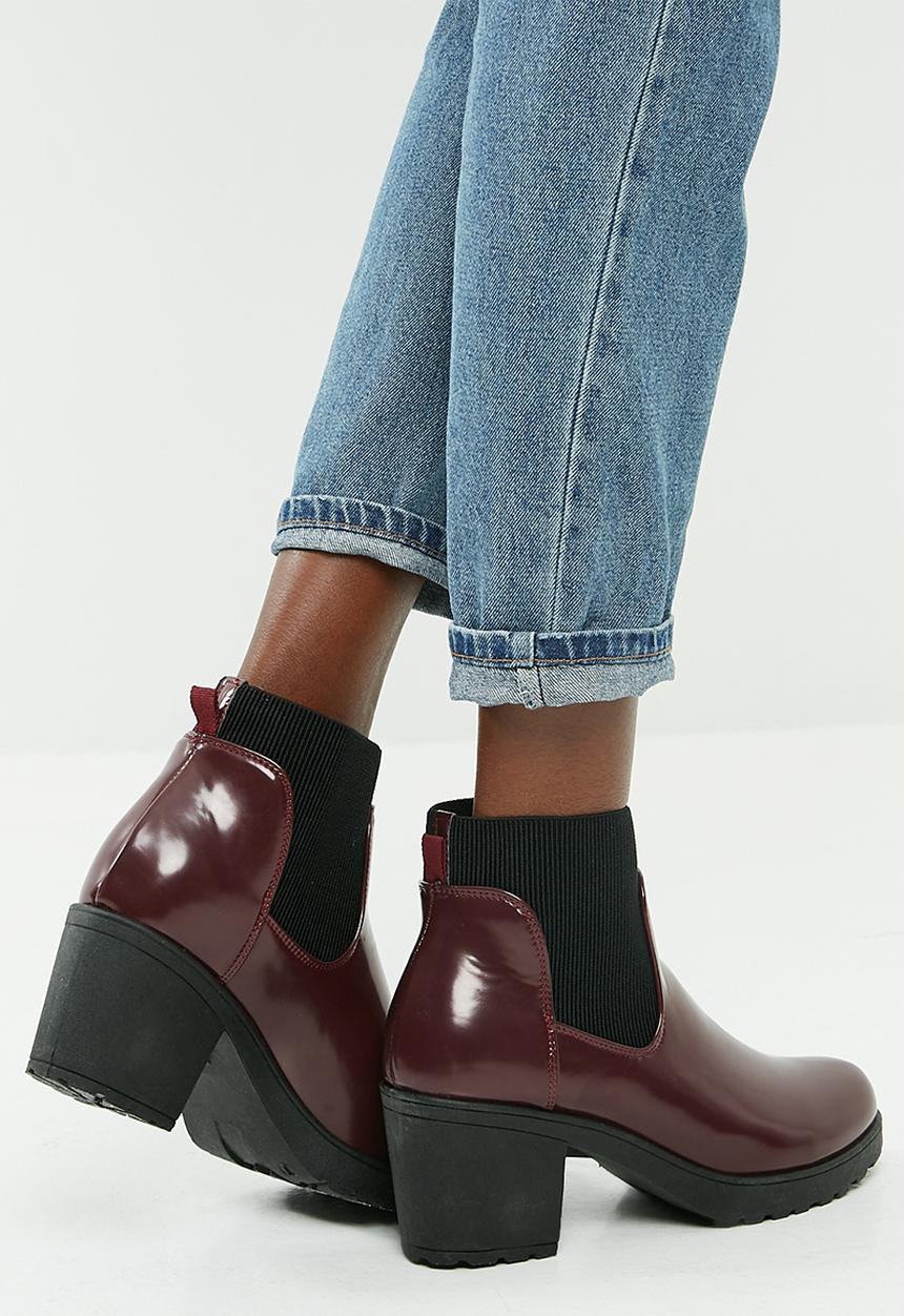 Missguided - High shine chunky chelsea boot