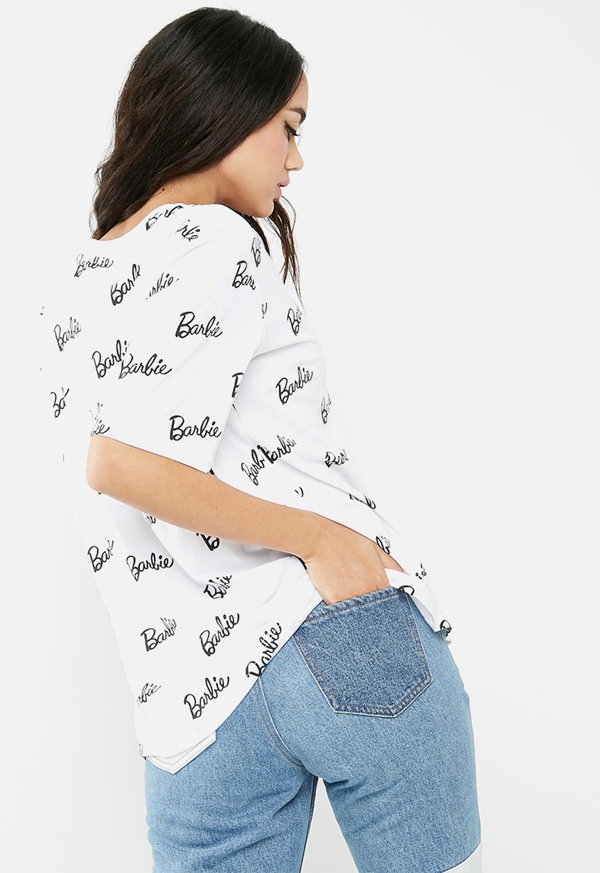 Missguided - Barbie x Missguided logo print t-shirt
