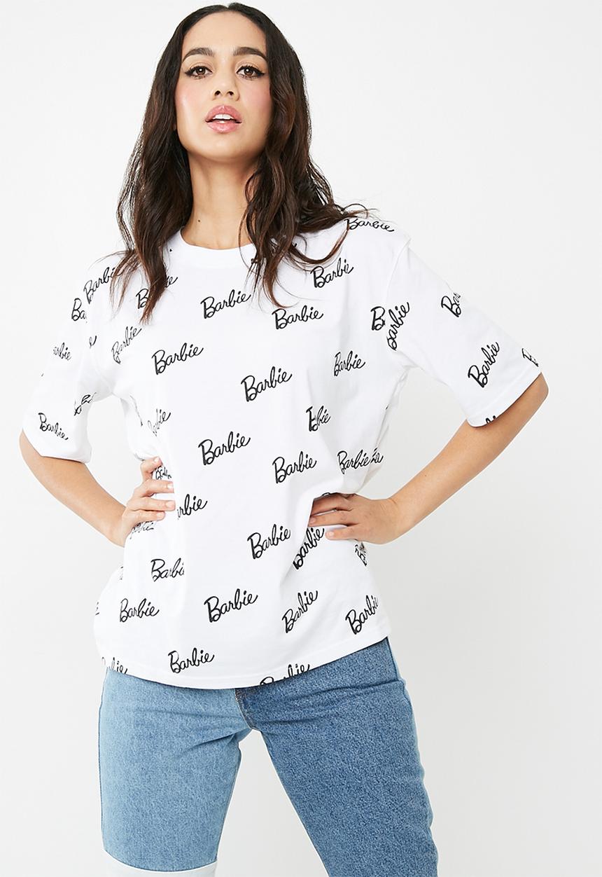 Missguided - Barbie x Missguided logo print t-shirt