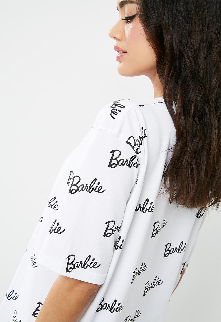 Missguided - Barbie x Missguided logo print t-shirt