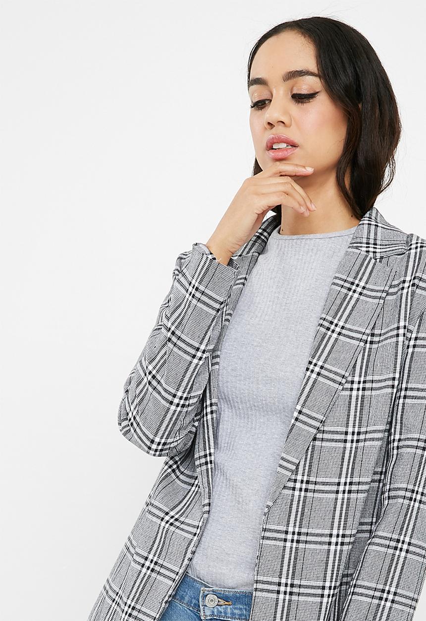 Missguided - Printed longline blazer