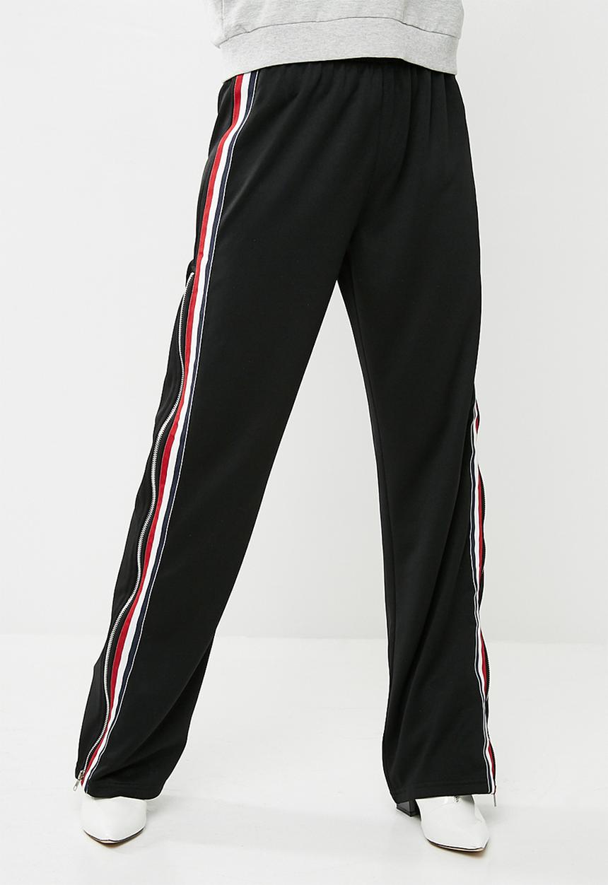 Missguided - Zip through stripe wide leg trouser