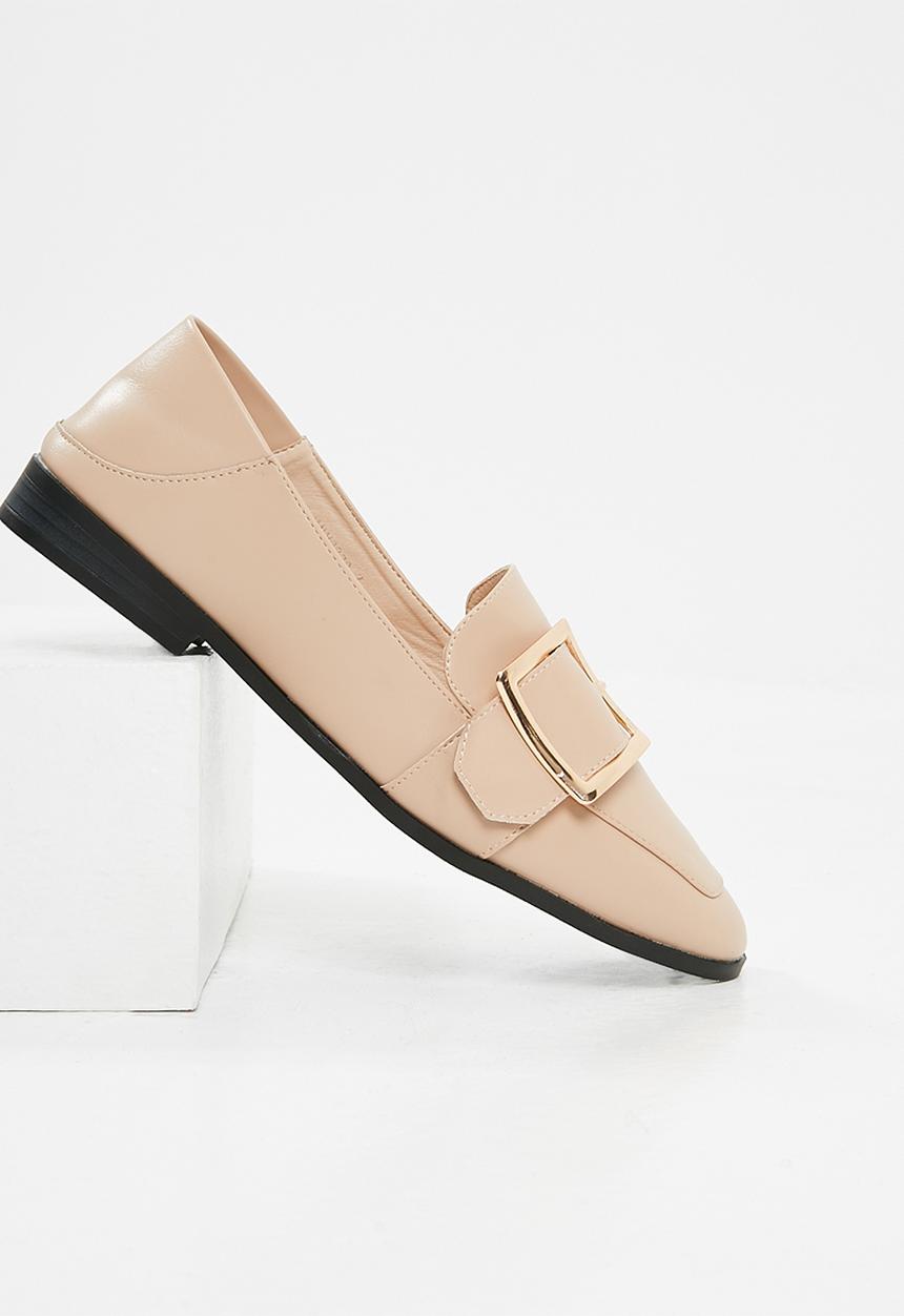 dailyfriday - Buckle detail slip on - nude