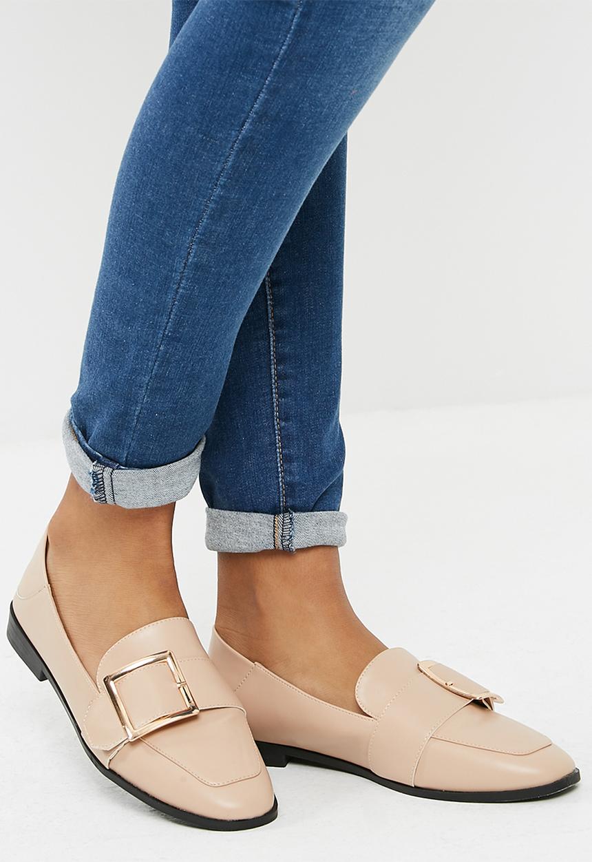dailyfriday - Buckle detail slip on - nude