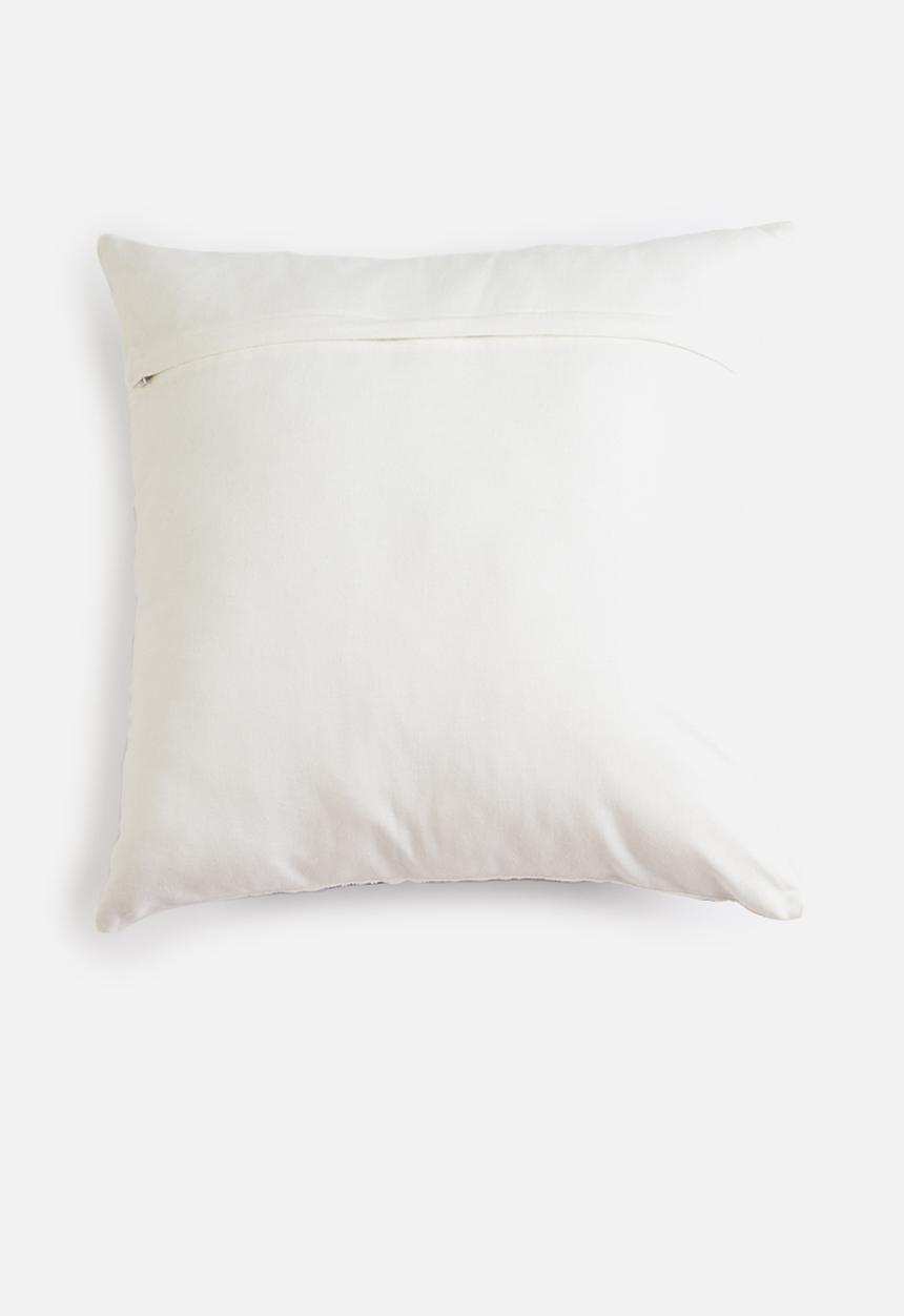 Sixth Floor - Ritz quilted cushion cover - orange & white